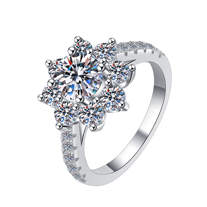 Moissanite Ring FL 2.0ct(8mm)