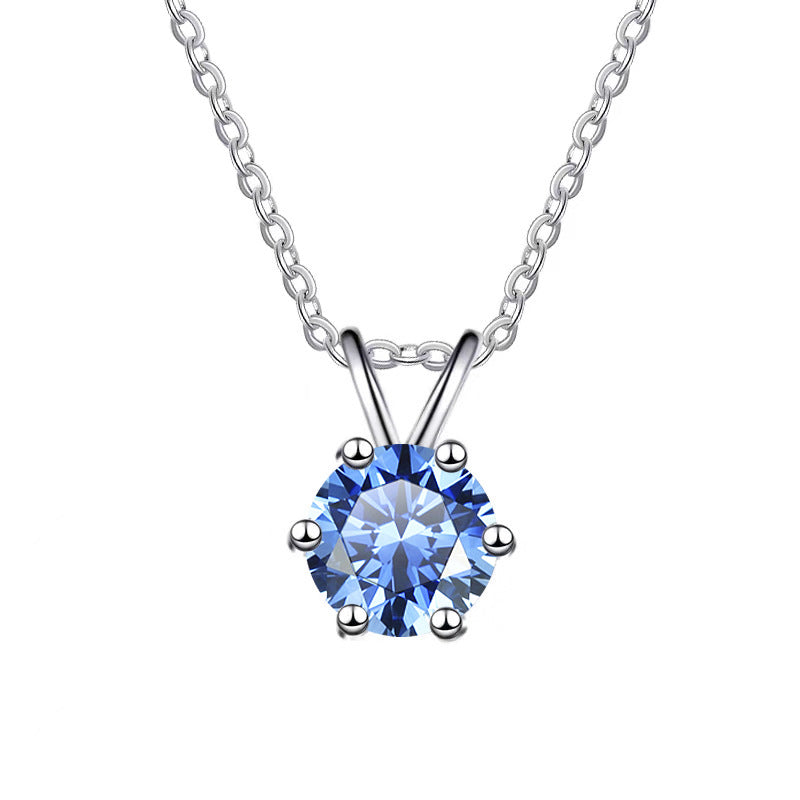 Moissanite Necklace 4RB 1.0ct (6.5mm)