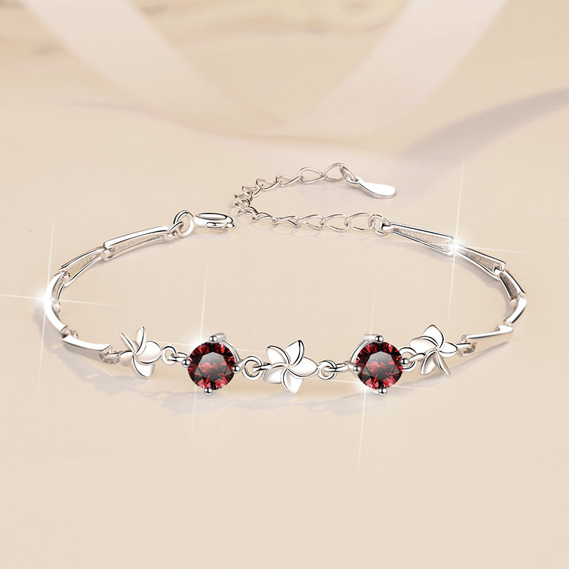 Moissanite Bracelet 4C2P 1.0ct (5mmx 2pcs)