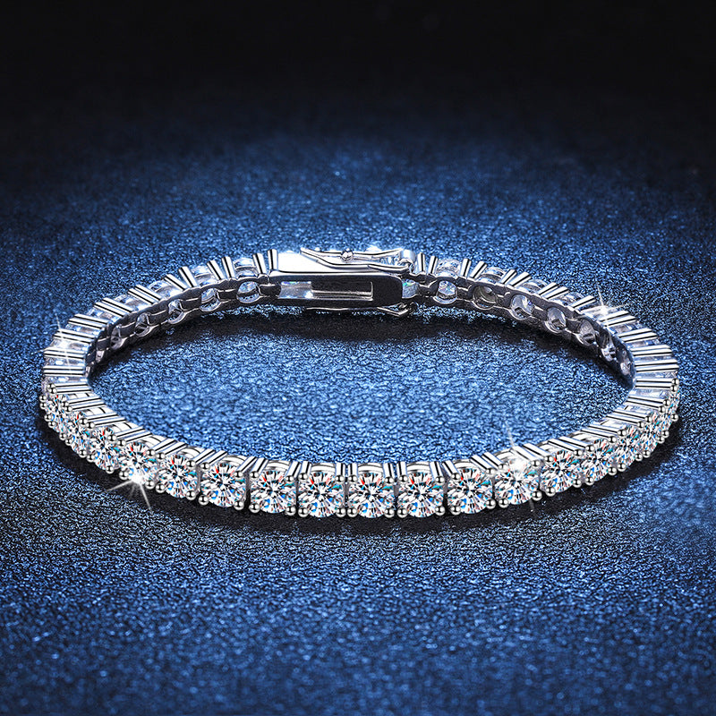 Moissanite Tennis Bracelet 0.10ct / 0.30ct (3mm / 4mm)