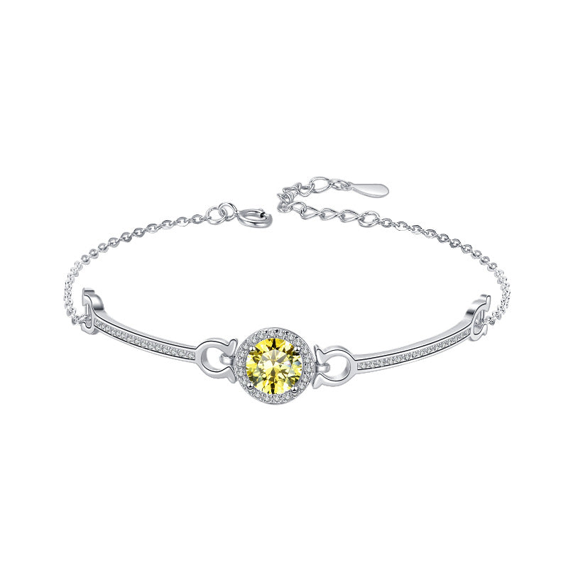 Moissanite Bracelet 4CC 1.0ct(6.5mm)