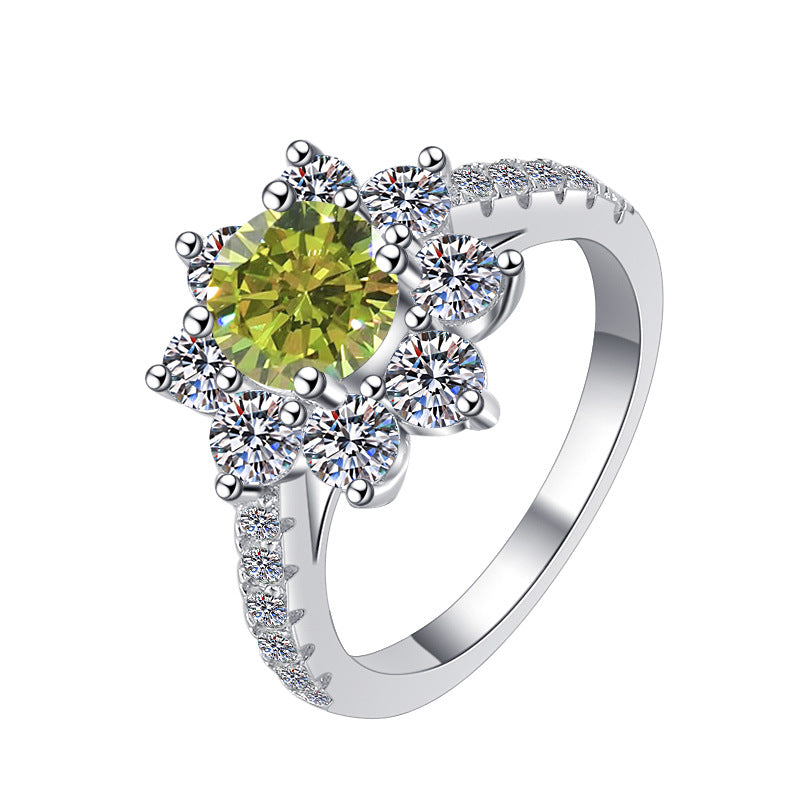 Moissanite Ring FL 2.0ct(8mm)