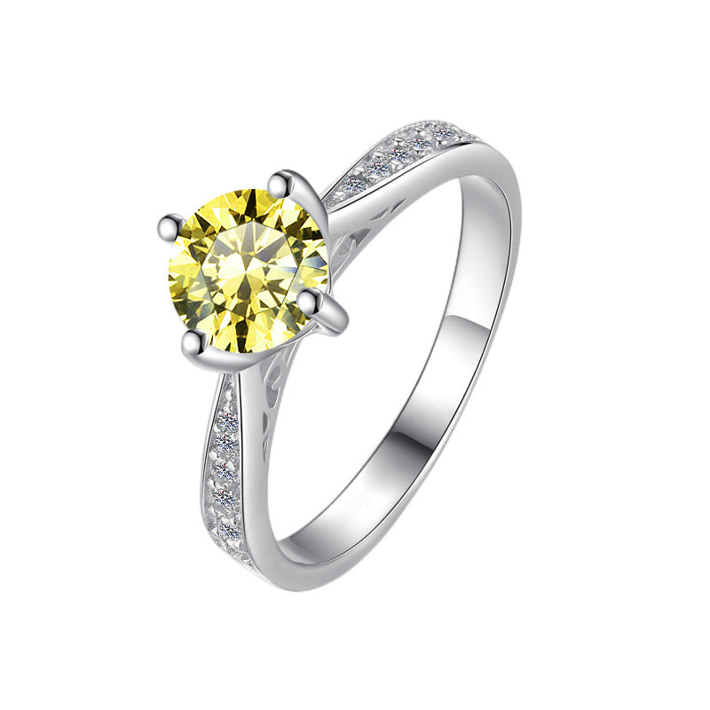 Moissanite Ring 4HD 1.0ct(6.5mm)