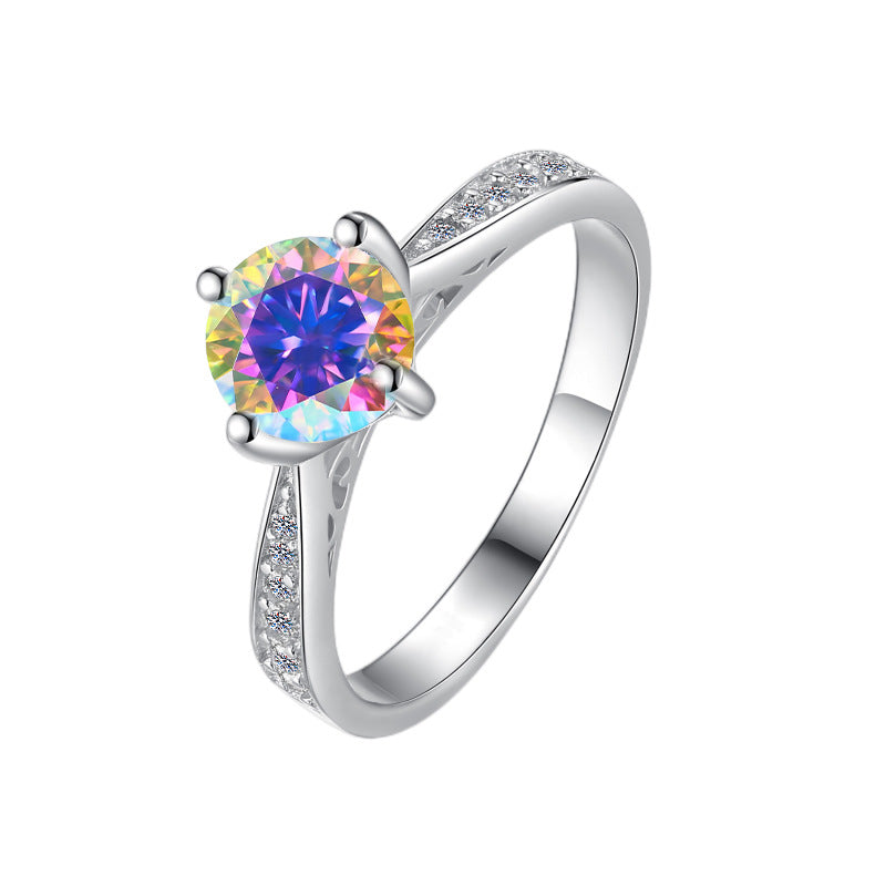 Moissanite Ring 4HD 1.0ct(6.5mm)