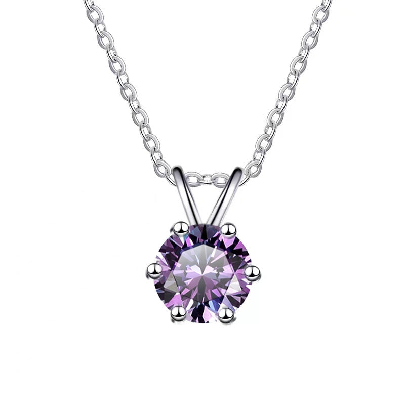 Moissanite Necklace 4RB 1.0ct (6.5mm)