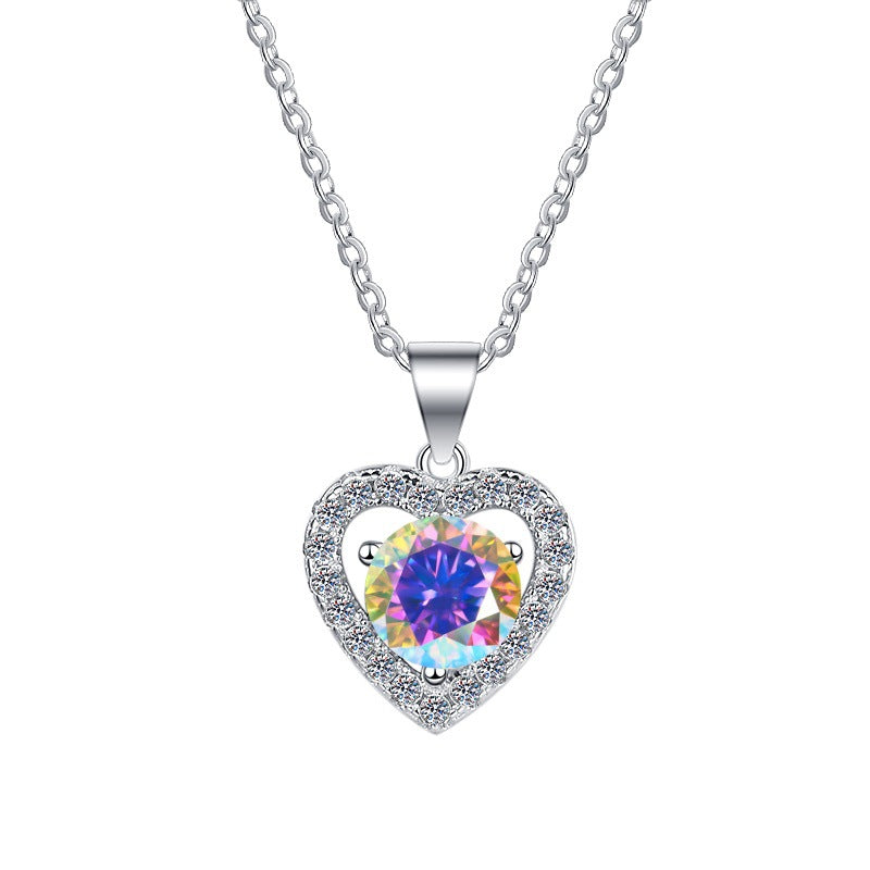 Moissanite Necklace 3HT 1.0ct (6.5mm)