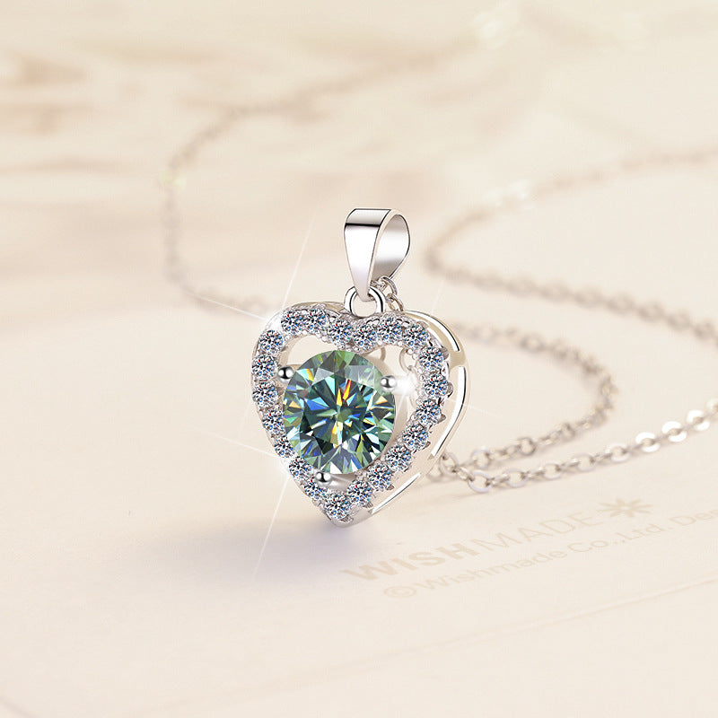 Moissanite Necklace 3HT 1.0ct (6.5mm)