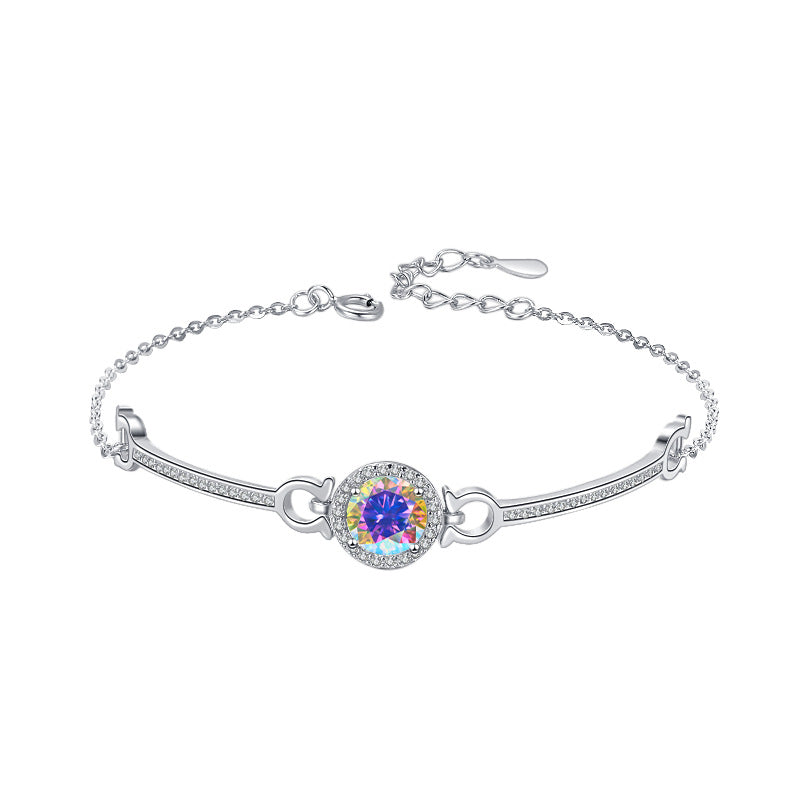 Moissanite Bracelet 4CC 1.0ct(6.5mm)
