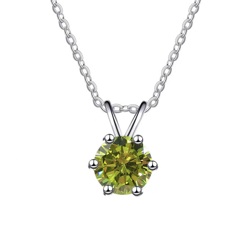 Moissanite Necklace 4RB 1.0ct (6.5mm)