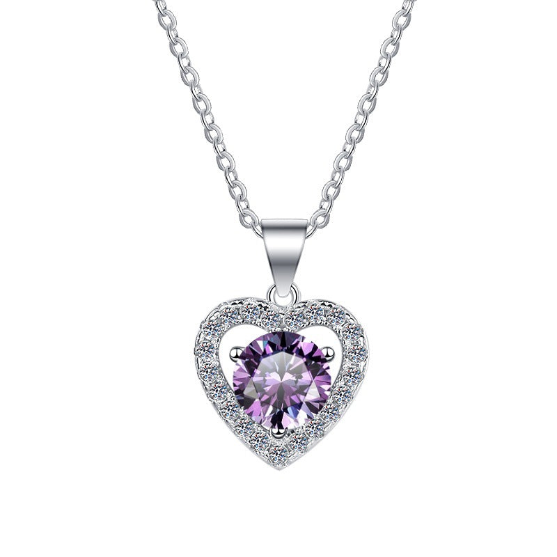 Moissanite Necklace 3HT 1.0ct (6.5mm)