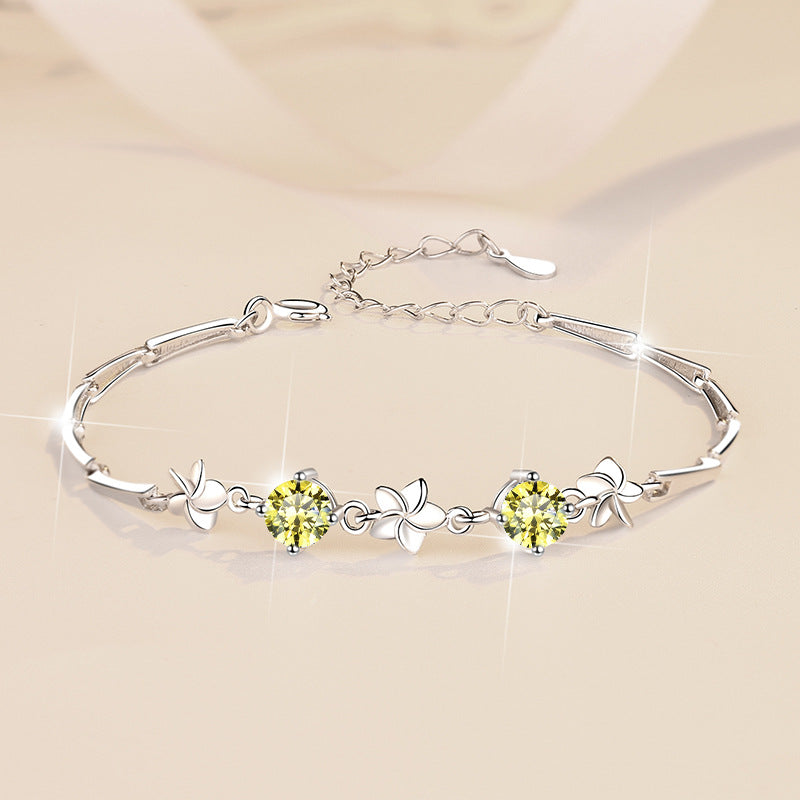 Moissanite Bracelet 4C2P 1.0ct (5mmx 2pcs)