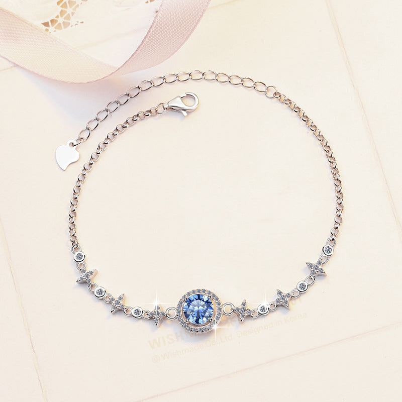 Moissanite Bracelet 4CS 1.0ct(6.5mm)