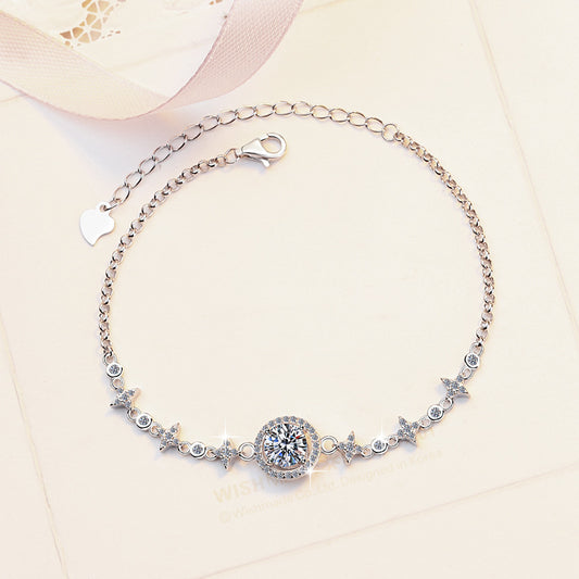 Moissanite Bracelet 4CS 1.0ct(6.5mm)