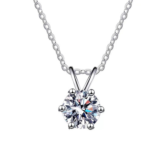 Moissanite Necklace 4RB 1.0ct (6.5mm)
