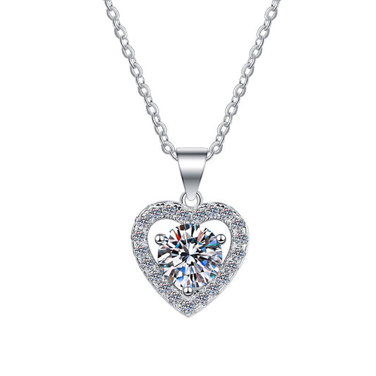 Moissanite Necklace 3HT 1.0ct (6.5mm)