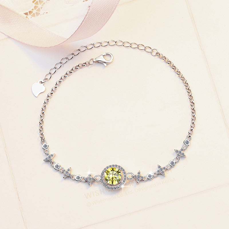 Moissanite Bracelet 4CS 1.0ct(6.5mm)
