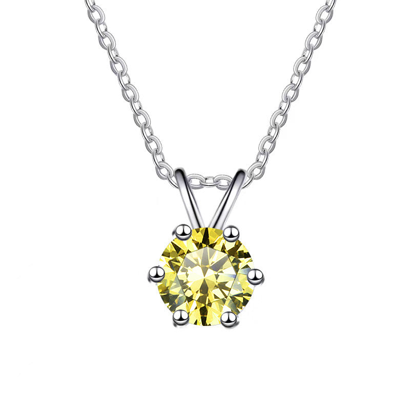 Moissanite Necklace 4RB 1.0ct (6.5mm)