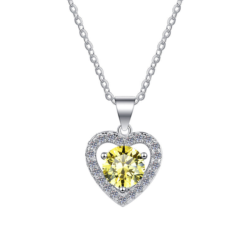 Moissanite Necklace 3HT 1.0ct (6.5mm)