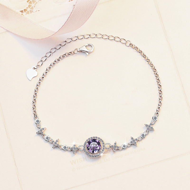 Moissanite Bracelet 4CS 1.0ct(6.5mm)