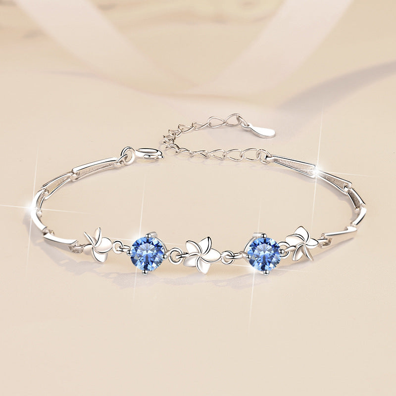 Moissanite Bracelet 4C2P 1.0ct (5mmx 2pcs)