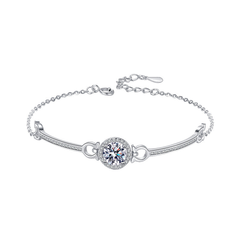 Moissanite Bracelet 4CC 1.0ct(6.5mm)