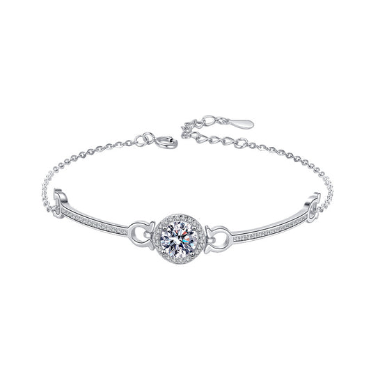 Moissanite Bracelet 4CC 1.0ct(6.5mm)