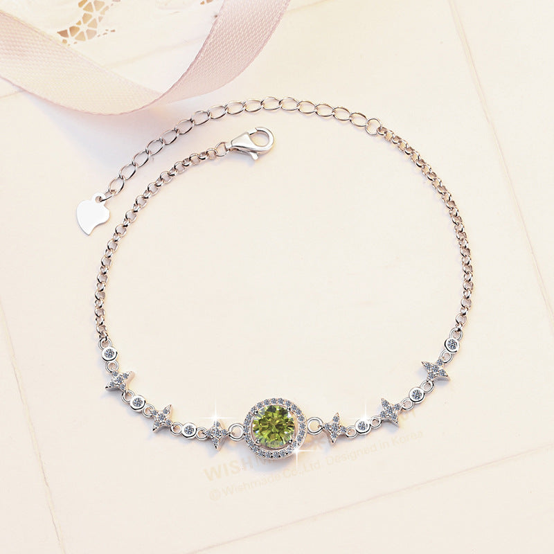 Moissanite Bracelet 4CS 1.0ct(6.5mm)