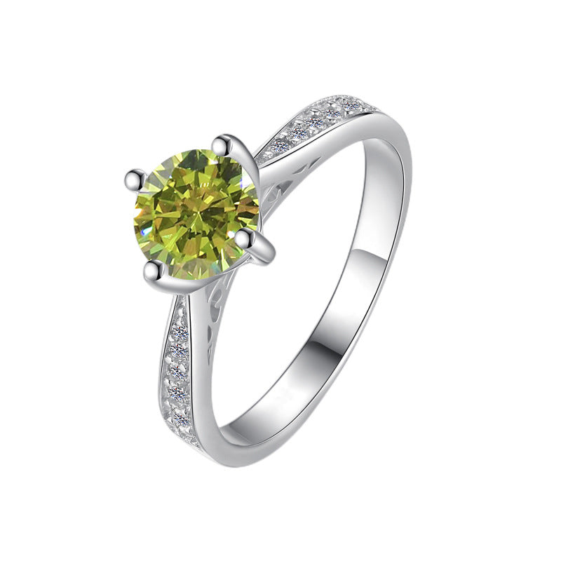 Moissanite Ring 4HD 1.0ct(6.5mm)