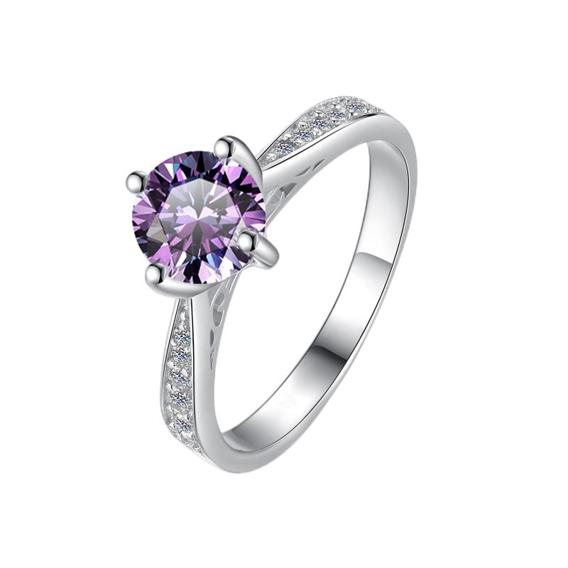 Moissanite Ring 4HD 1.0ct(6.5mm)
