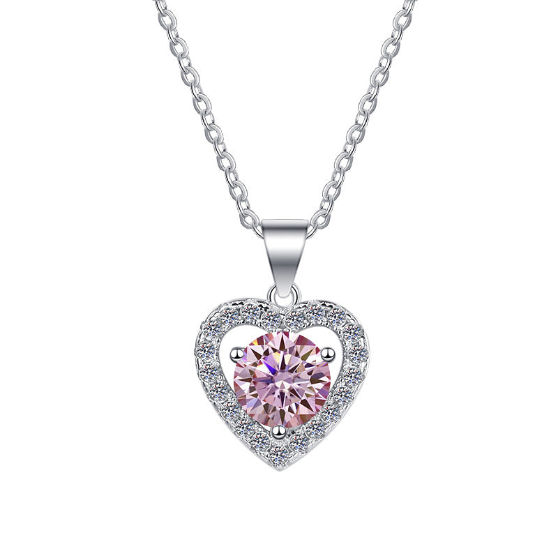 Moissanite Necklace 3HT 1.0ct (6.5mm)