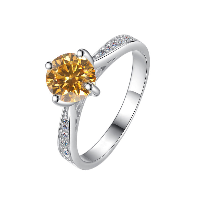 Moissanite Ring 4HD 1.0ct(6.5mm)