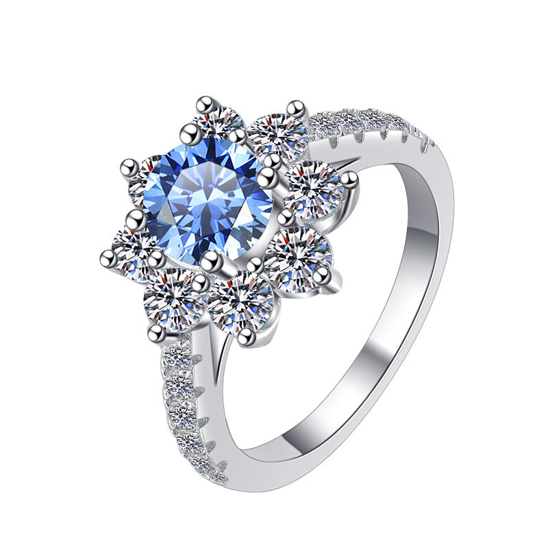 Moissanite Ring FL 2.0ct(8mm)
