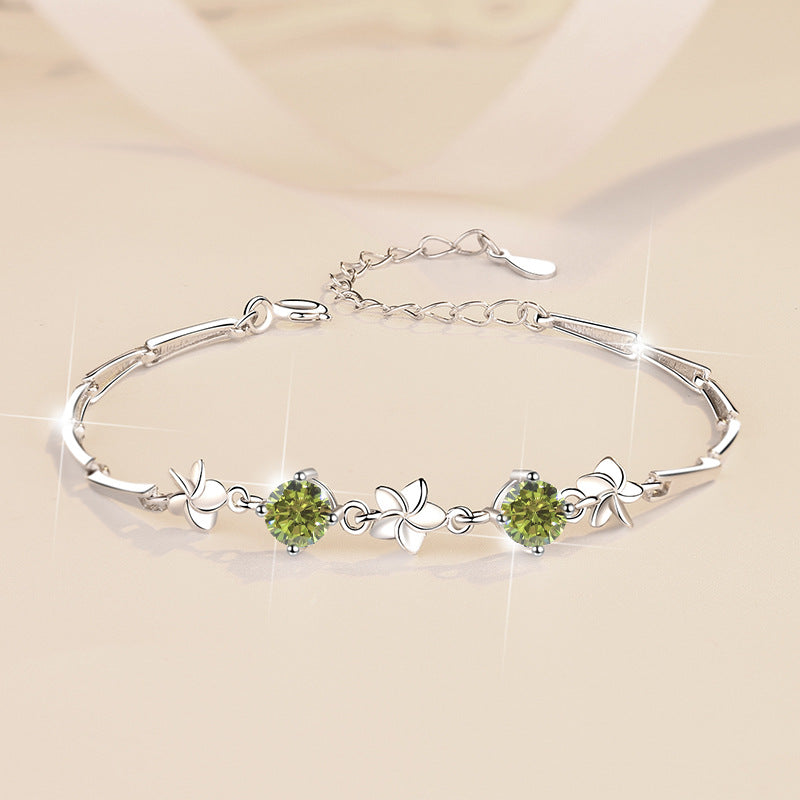 Moissanite Bracelet 4C2P 1.0ct (5mmx 2pcs)