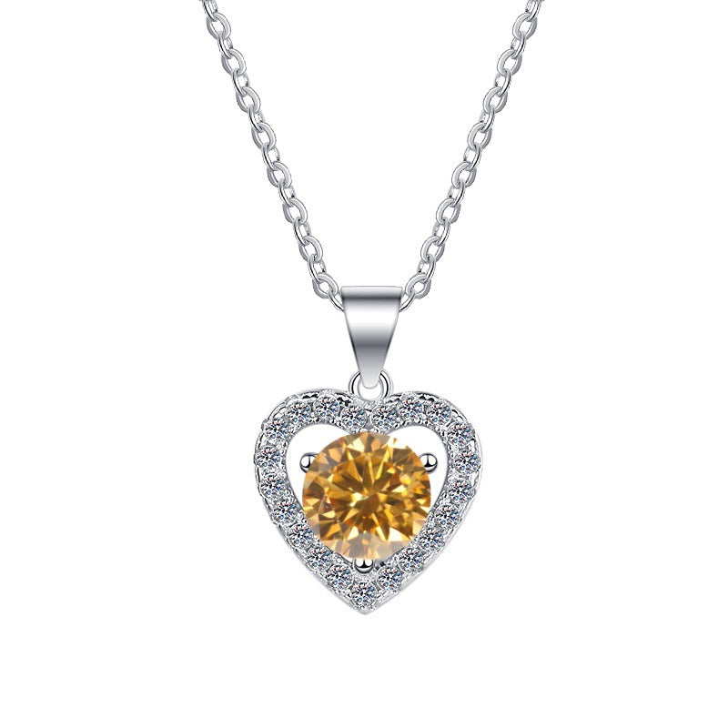 Moissanite Necklace 3HT 1.0ct (6.5mm)