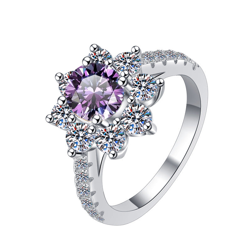 Moissanite Ring FL 2.0ct(8mm)